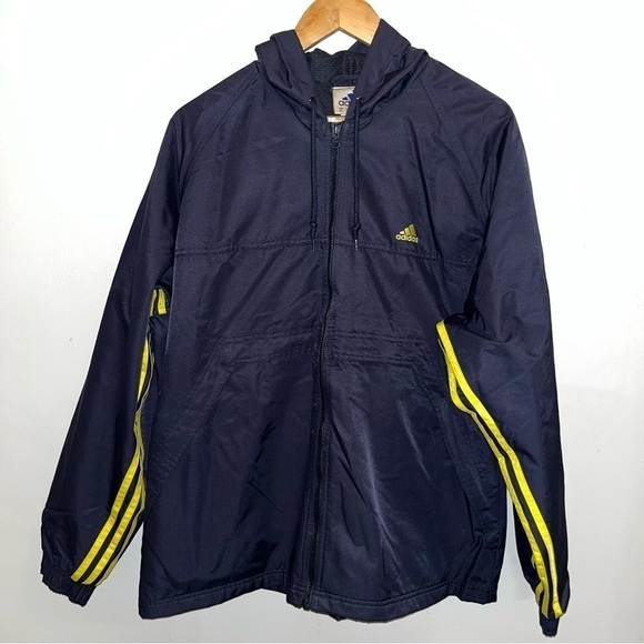 Adidas Men’s Zip Up Jacket with Hood Size Extra Large - Picture 1 of 10